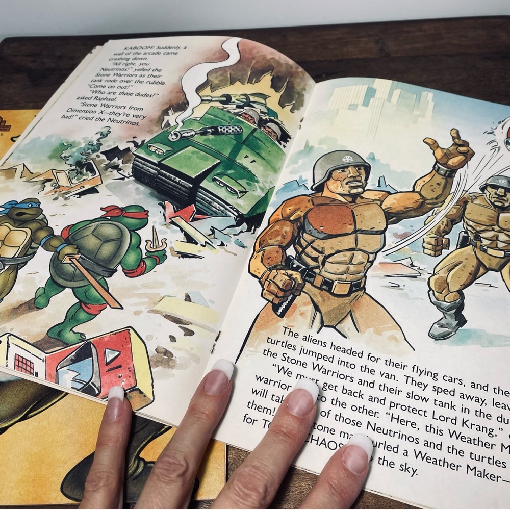 Vintage Ninja Turtles childrens reading books 1990 & 91 - Picture 9 of 9